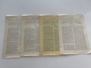 4 Misc. Sunday School Lessons