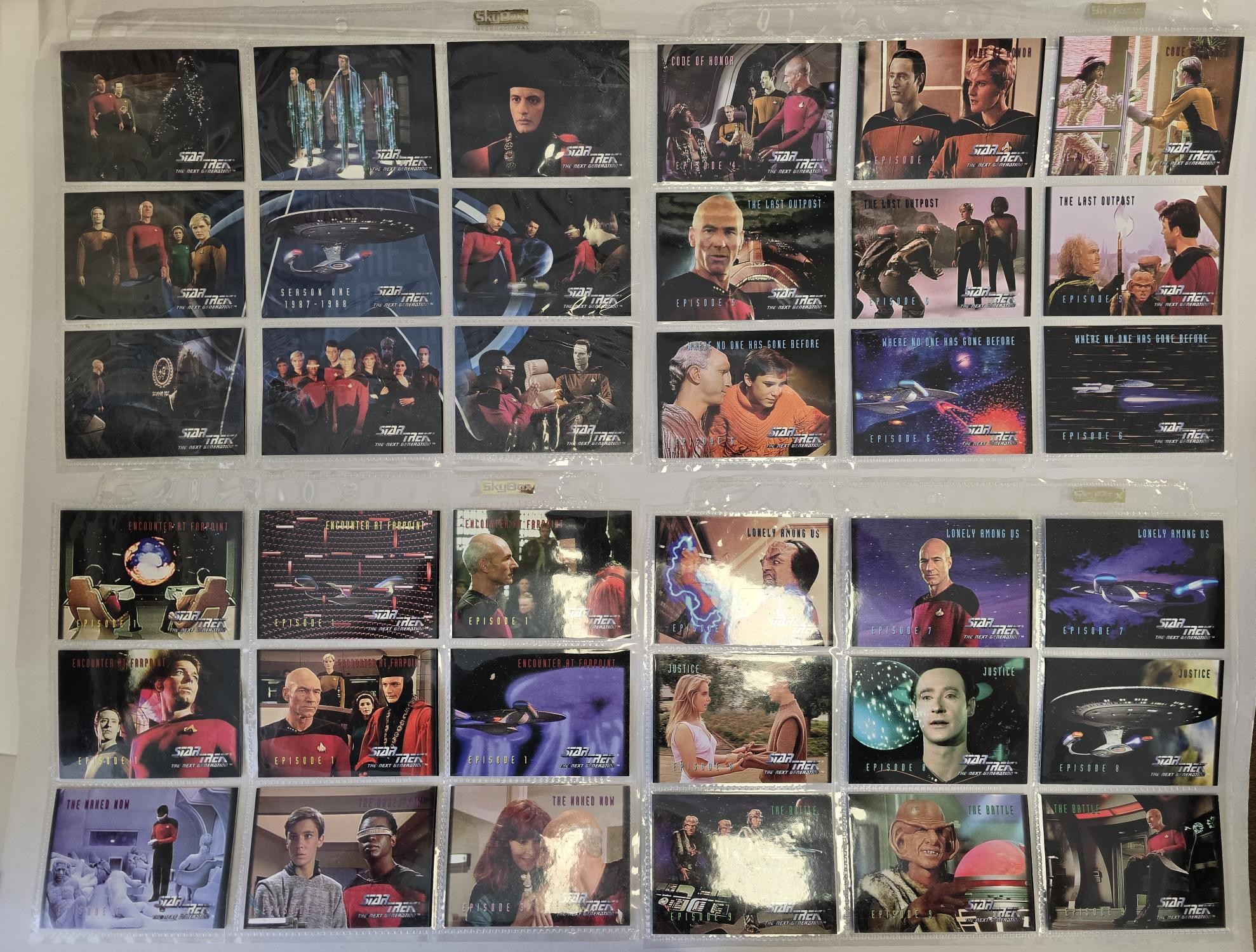 207 Star Trek Collector Cards — Star Trek the Next Generation