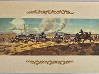 Golden Spike Centennial 1869 - 1969 --- Envelope with Folder, which Includes 4 Color-Etched Prints on Silver Foil