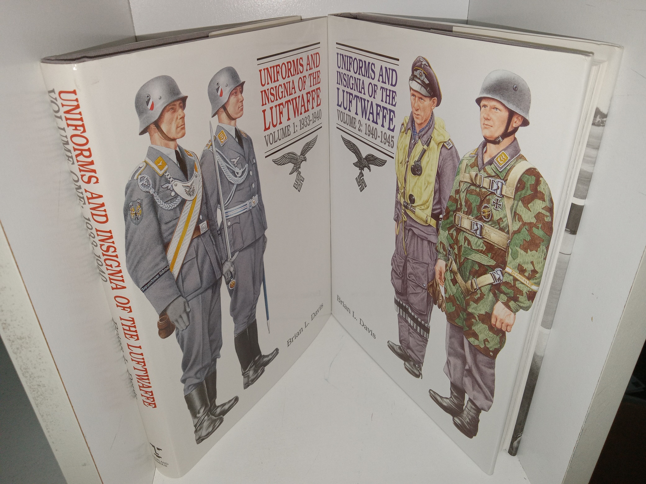 Uniforms and Insignia of the Luftwaffe 2 Vol. Set (1991, 1995) ~ by Brian L. Davis