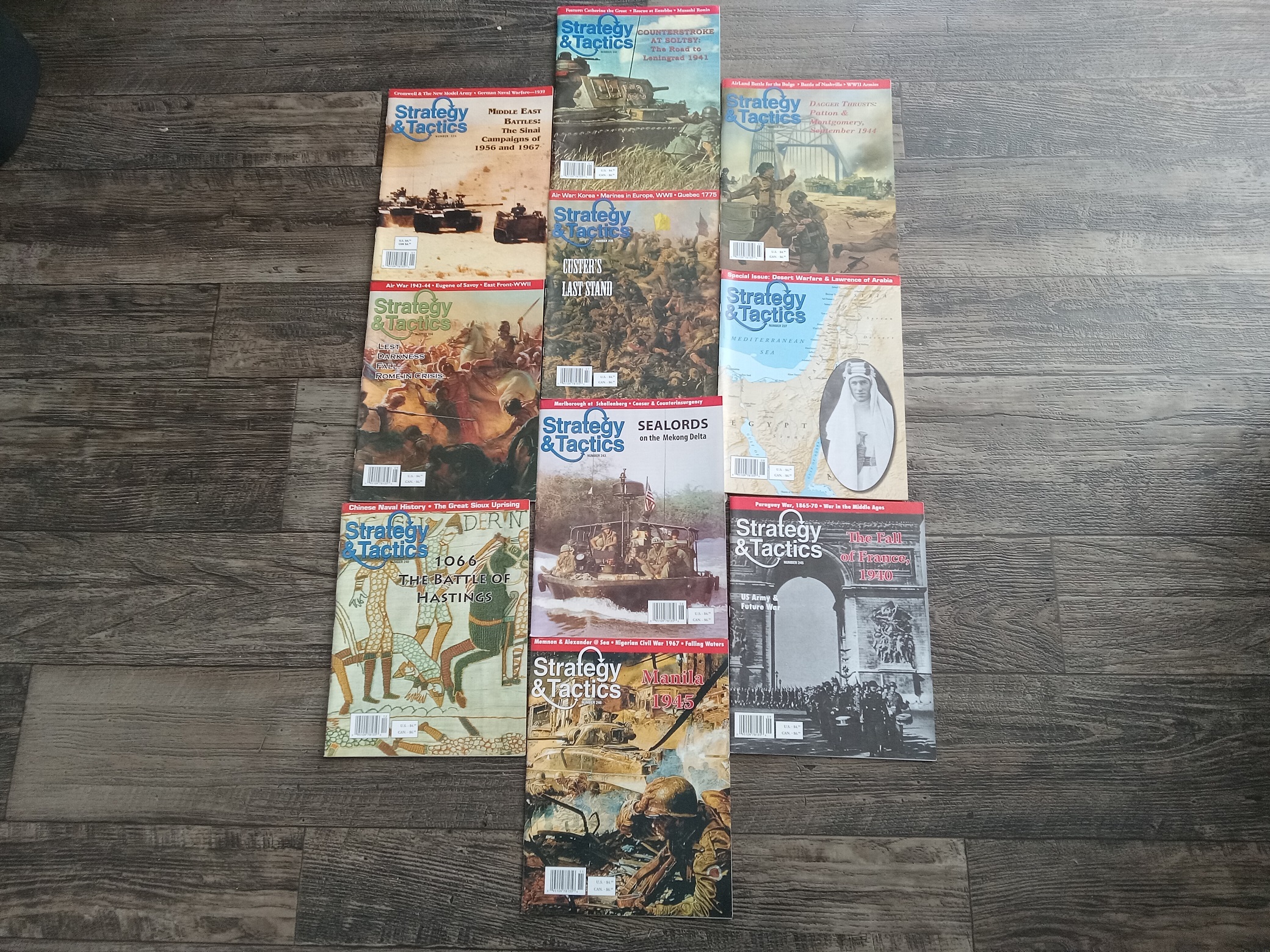 10 Issues of Strategy & tactics Magazine (See Details)