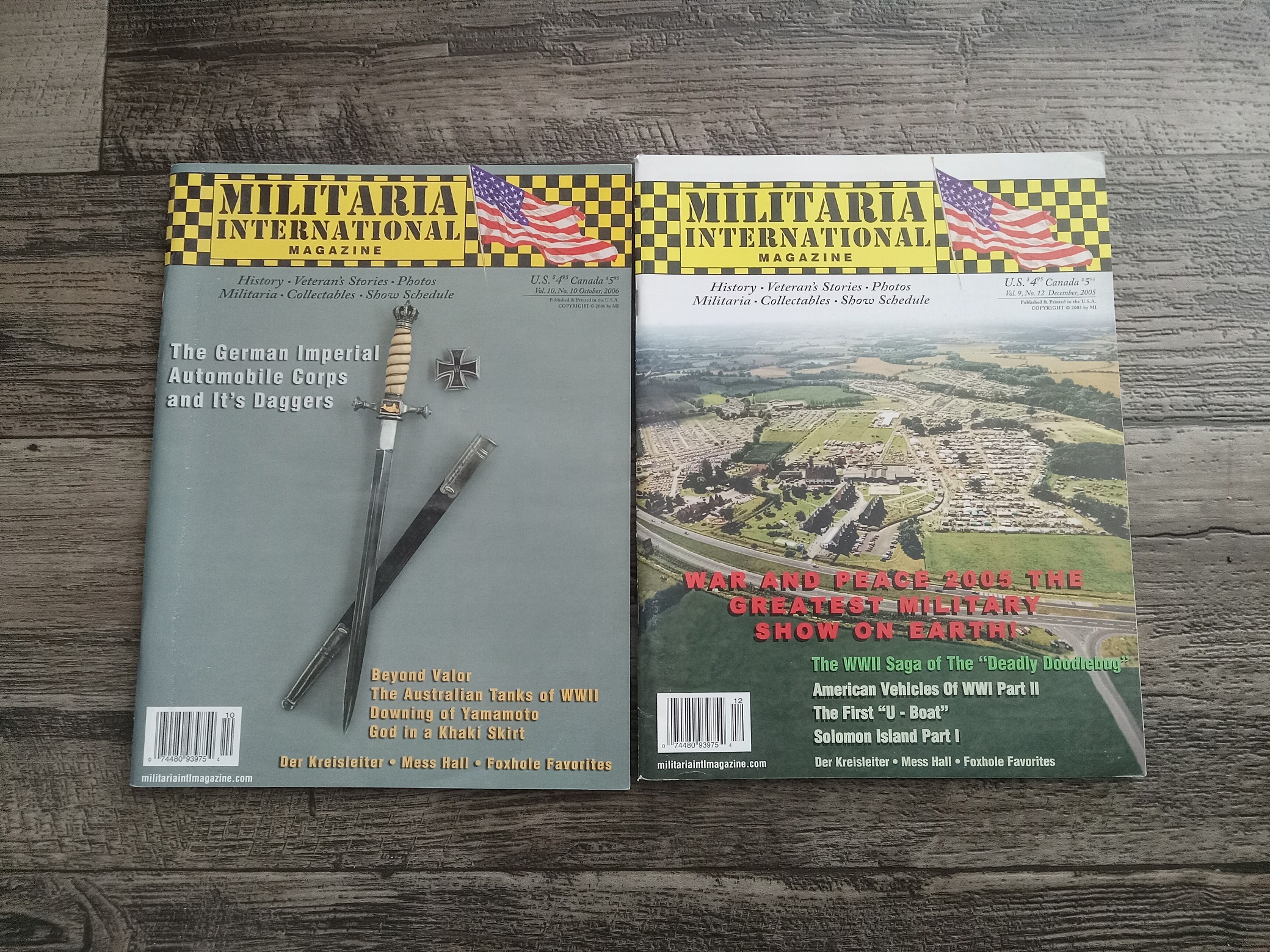 2 Issues of Militaria International Magazine (See Details)