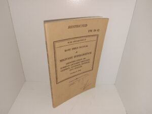 FM 30-42: Restricted: Basic Field Manual: Military Intelligence Identification of Foreign Armored Vehicles, German, Japanese, Russian, and Italian (1942) ~ Unknown Author