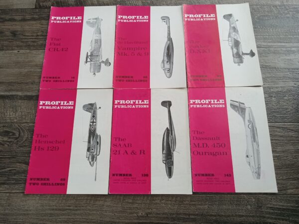 6 Issues of Profile Publications War Aircraft Series (See Details)