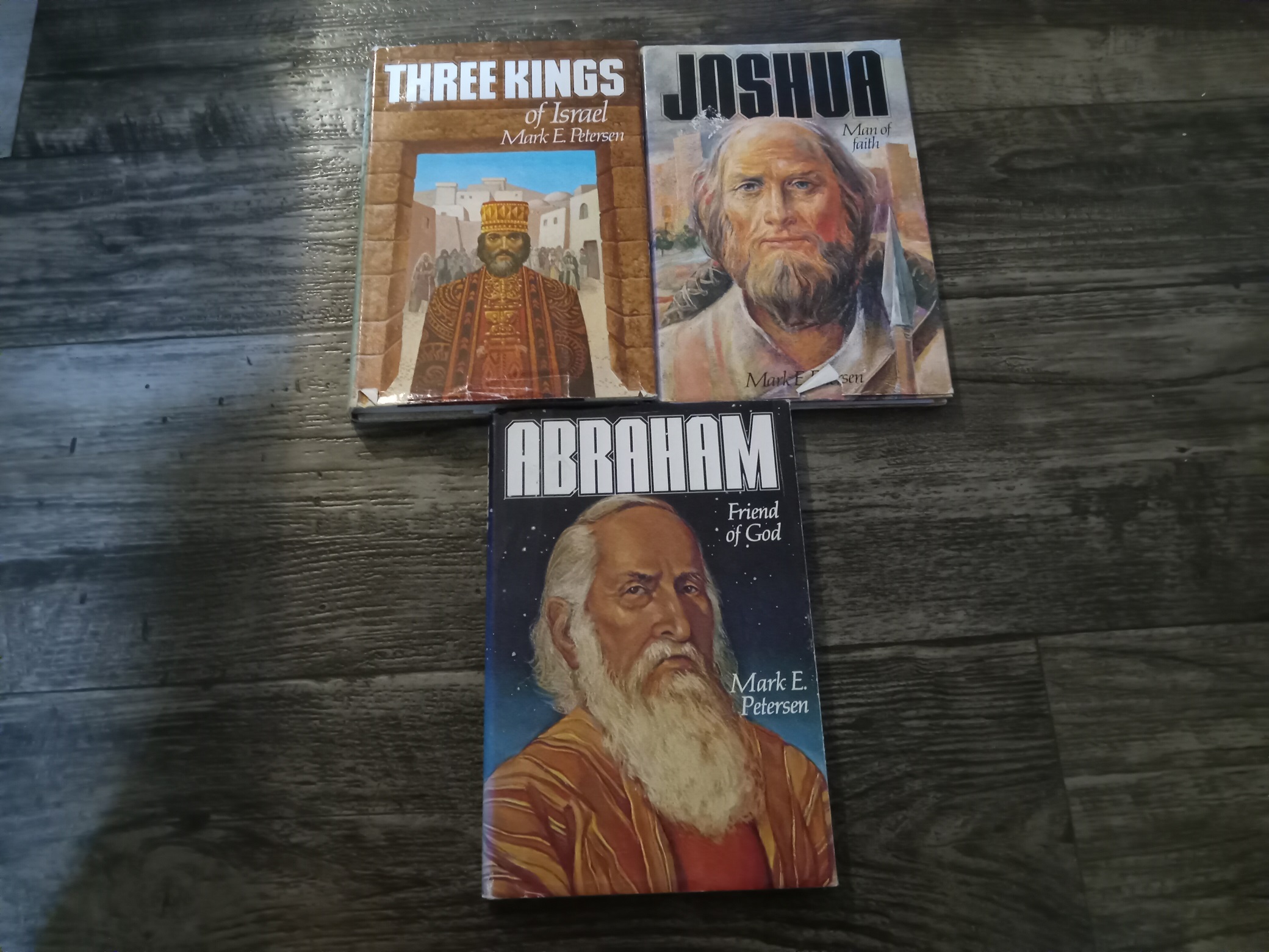 3 LDS Books All Signed and Inscribed by the Author (First Name Only): Three Kings of Israel / Joshua: Man of Faith / Abraham: Friend of Greed (See Details)