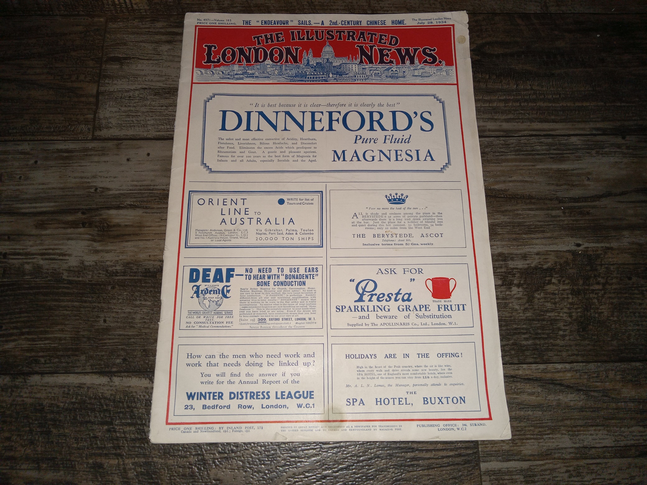 The Illustrated London News: July 28, 1934 (Newspaper) (1934)