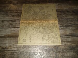 Map of Salt Lake City, Utah Classified Business Telephone Directory Map (Unknown Publishing Date) ~ by The Mountain States Tel. & Tel. Company