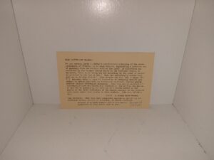 Postcard of a Disgruntled LDS Church Member Complaining about Pres. David O. McKay (Unknown Publishing Date)