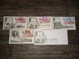 4 125th Anniversary of ZCMI Commemorative Envelopes with Collectible Postage Stamps (The Largest Being Genuine)