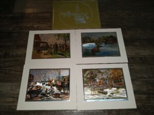 4 Color-etch Prints by Lionel Barrymore (Unknown Printing Date)