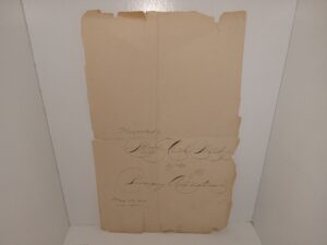 Single Page with Unique LDS Inscription (From the Primary Association to the Mill Creek Ward (Dated May 22, 1910)