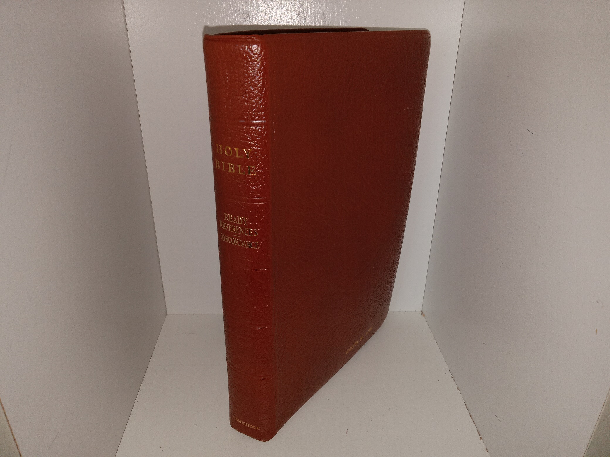2 Brown Leather, LDS Items w/ Zipper Cases: Holy Bible: Ready References Concordance/Triple Combination (See Details)