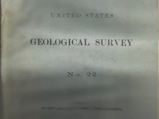Bulletin of the United States Geological Survey No. 22 1885
