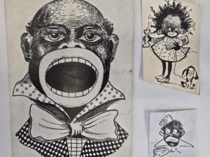 3 Items — Black Memorabilia — 4×6″ Card and 2 Small Prints