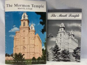 The Mormon Temple Manti, Utah – 2 pamphlets – Staple bound – 1966, 1967