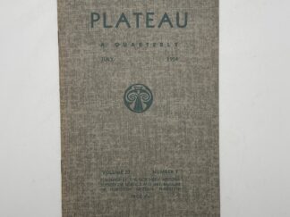 Plateau A Quarterly: Vol. 27 No. 1 July, 1954