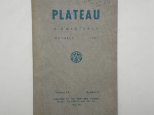 Plateau A Quarterly: Vol. 34 No. 2, October 1961