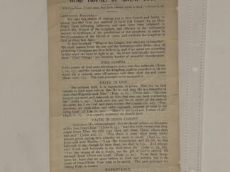 Glad Tidings of Great Joy! pamphlet