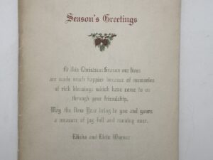 Season’s Greetings & The Better Way by Elisha Warner