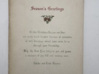 Season's Greetings & The Better Way by Elisha Warner
