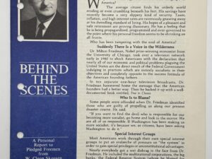 Behind the Scenes – “100 Things that are Wrecking America” March, 1980 by W Cleon Skousen
