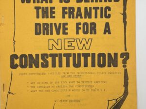 What is Behind the Frantic Drive for a New Constitution? (March, 1971) by W Cleon Skousen