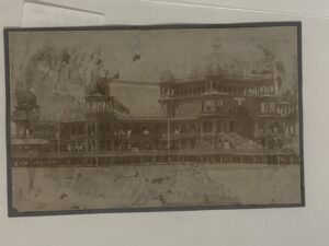 Old photograph of Saltair Resort (glued on paper – no date)