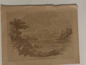 Print of Nauvoo from. the Mississippi River, including the Temple