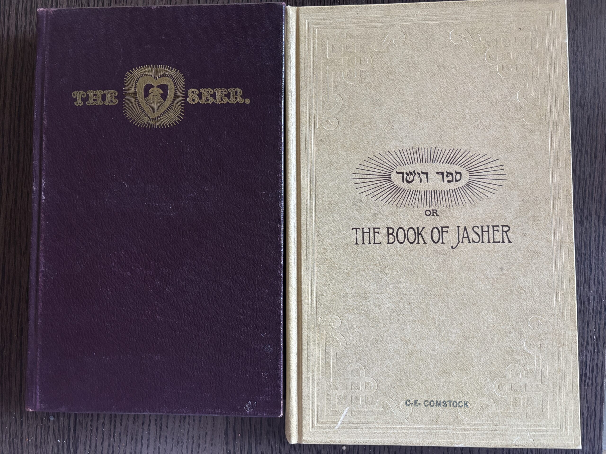 “The Seer” compilation book paired with “The Book of Jasher” (2 book set)
