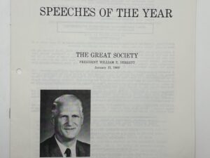 Speeches of The Year – The Great Society By: President William E. Berrett (1969)