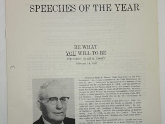 Speeches of The Year - Be What You Will to Be by Hugh B Brown February 14, 1967
