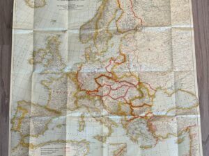 Map of Europe – Peace Conference at Paris – 1920