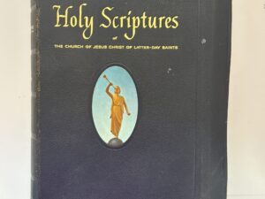 Leather-bound “Holy Scriptures” LDS quad