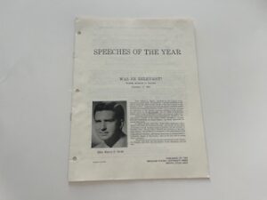 1968- Speeches of the Year: Was He Relevant-Elder Marion D. Hanks- December 17th, 1968