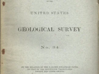 Bulletin of the United States Geological Survey No. 34 1886