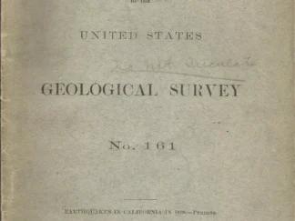 Bulletin of the United States Geological Survey No. 161 1899
