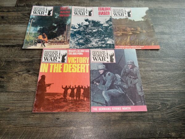 5 Misc. Issues of History of the Second World War Magazine (See Details)