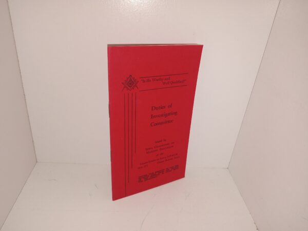 Duties of Investigating Committee (Unknown Publishing Date) ~ Unknown Author