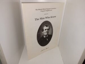 The Martin Harris Pageant Committe program Supplement Presents The Man Who Knew (1991)