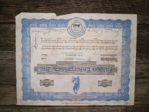 Falcon Enterprises, Inc. Stock Certificate (Dated: July 3, 1980)