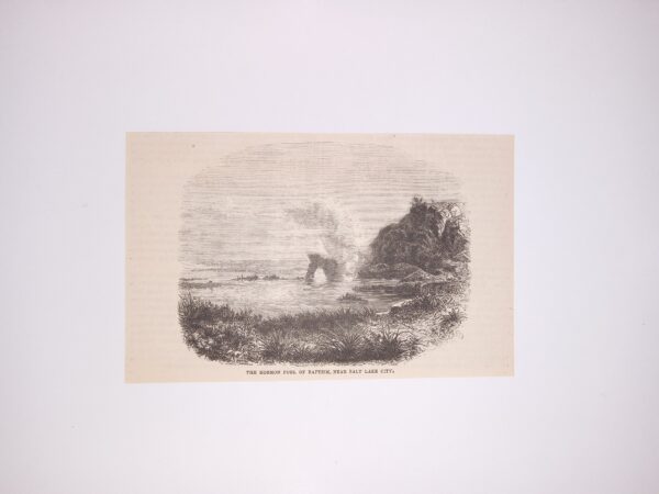 Illustration Clipped from Old Magazine of Mormon Pool of Baptism