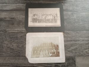 2 Old Photographs on Cardboard-like Paper