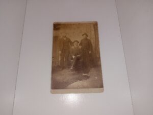 Old Photograph Cabinet Card of 3 Men
