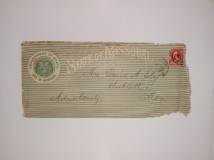 Envelope from 1893 w/ Stamp but No Letter