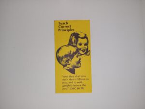 Teach Correct Principles (Pamphlet) (Unknown Publishing Date) ~ Unknown Author