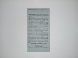 LDS Liberty Stake of Zion Ward Teachers’ Leaflet: February, 1928 (1928)