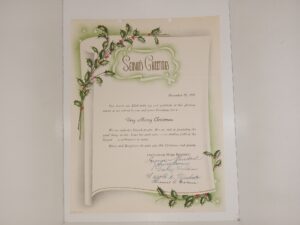 Old LDS Christmas Letter from the Cottonwood Ward Bishopric (Dated December 20, 1947)