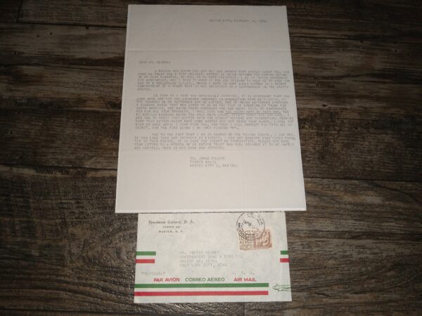 Old Scam Letter Addressed to a Mr. Walter Clarke from a Sr. Jorge Falcon (Dated 1952)