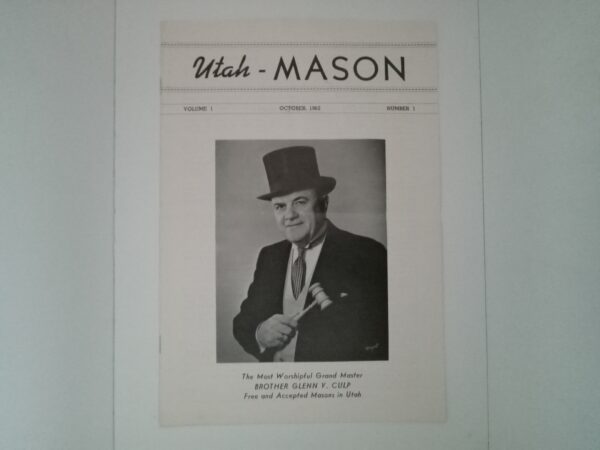 Utah - MASON: Vol. 1, No. 1, October, 1962 (1962)