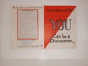 Like the Explorers of Old You can be a Discoverer (Pamphlet) (Unknown Publishing Date) ~ Unknown Author